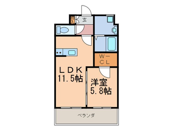 ベルガ穴生の物件間取画像